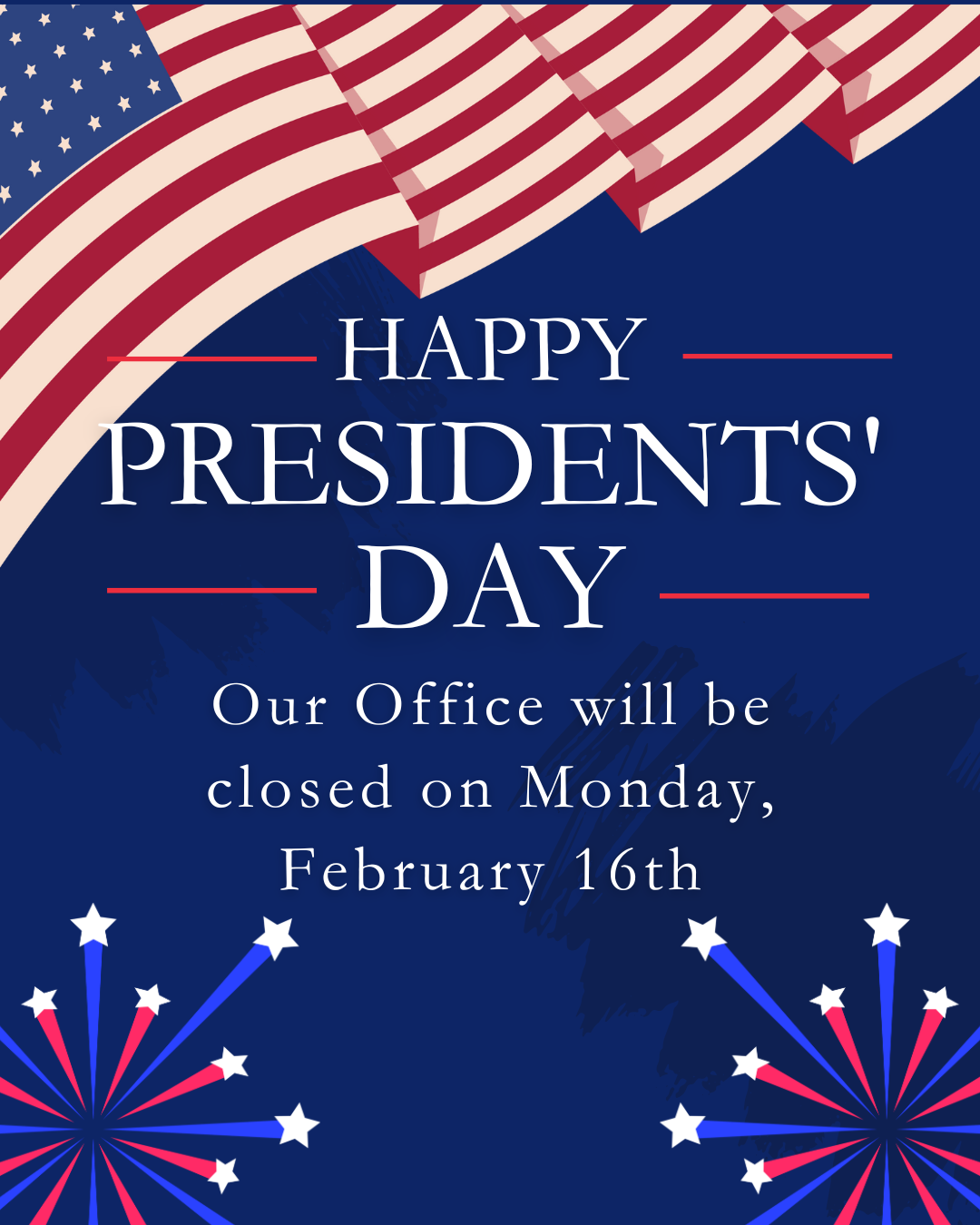 President’s Day Holiday Closure